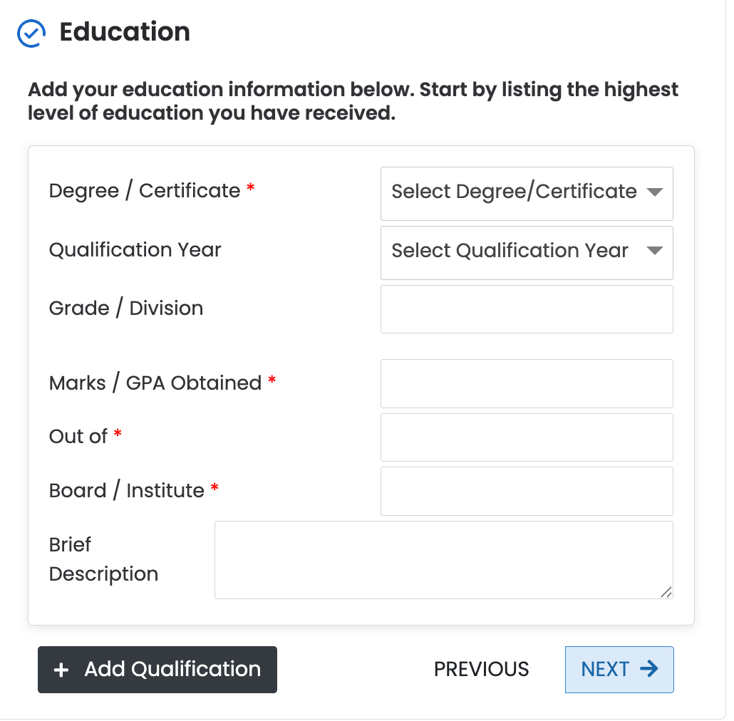 Education Section