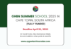GHBN Summer School 2025