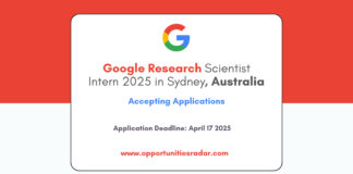 Google Research Scientist Intern 2025