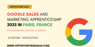 Google Sales and Marketing Apprenticeship 2025