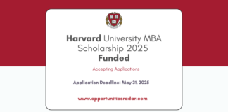 Harvard University MBA Scholarship 2025