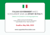 Italian Government MAECI Scholarship 2025