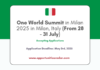 One World Summit in Milan 2025