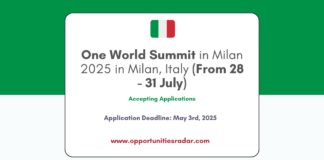 One World Summit in Milan 2025
