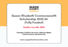 Queen Elizabeth Commonwealth Scholarship 2025