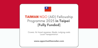 TAIWAN NGO Fellowship Program 2025