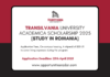 Transilvania University Academica Scholarship 2025