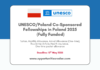 UNESCO:Poland Co-Sponsored Fellowships 2025