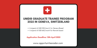 UNIDIR Graduate Trainee Program 2025
