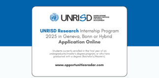 UNRISD Research Internship 2025