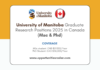 University of Manitoba Graduate Research Positions 2025