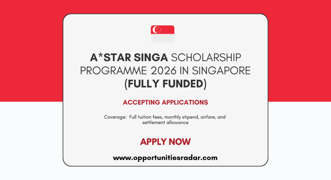 A*Star Singa Scholarship 2026