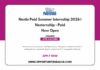 Nestle Paid Summer Internship 2026