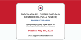 POSCO Asia Fellowship 2025