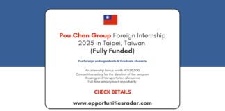 Pou Chen Group Foreign Internship 2025