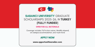 Sabanci University Graduate Scholarship 2025