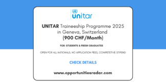 UNITAR Traineeship 2025