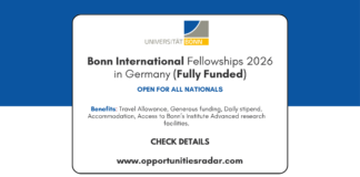 Bonn International Fellowships 2026