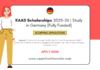 KAAD Scholarships 2025-26