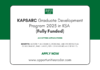 KAPSARC Graduate Development Program 2025