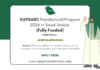 KAPSARC Postdoctoral Program 2026