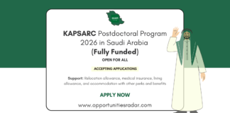 KAPSARC Postdoctoral Program 2026
