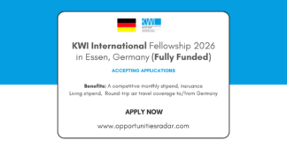 KWI International Fellowship 2026