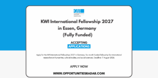 KWI International Fellowship 2027