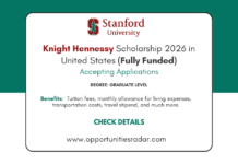 Knight Hennessy Scholarship 2026 in United States (Fully Funded) Knight Hennessy Scholarship 2026