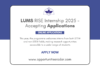 LUMS RISE Internship 2025