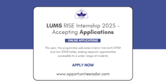 LUMS RISE Internship 2025