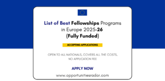 List of Best Fellowships in Europe 2025