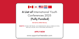 List of International Youth Conferences 2025