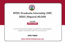 NTDC Paid Graduate Internship 2025 (Stipend 40,000 Pkr) NTDC Paid Graduate Internship 2025