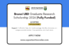 UBD Graduate Research Scholarship 2026