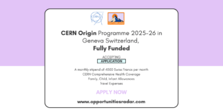 CERN Origin Programme 2025