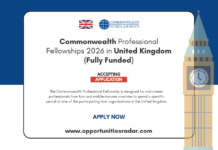 Commonwealth Professional Fellowships 2026