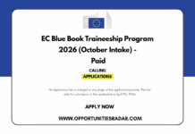 EC Blue Book Traineeship Program 2026 October