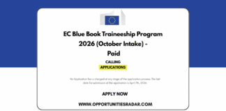 EC Blue Book Traineeship Program 2026 October