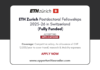 ETH Zurich Postdoctoral Fellowships 2025
