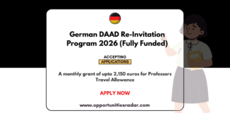 German DAAD Re-Invitation Program 2026