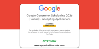 Google Generation Scholarship 2026