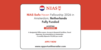 NIAS Safe Haven Fellowship 2026