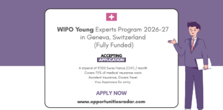 WIPO Young Experts Program 2026