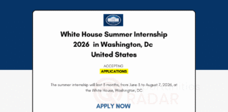 White House Internship 2026 Summer