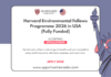 Harvard Environmental Fellows Program 2026