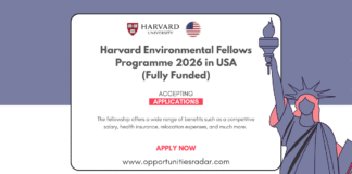 Harvard Environmental Fellows Program 2026