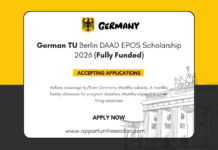 TU Berlin DAAD EPOS Scholarship 2026