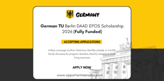 TU Berlin DAAD EPOS Scholarship 2026