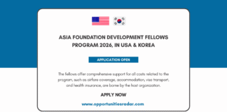 Asia Foundation Development Fellows Program 2026